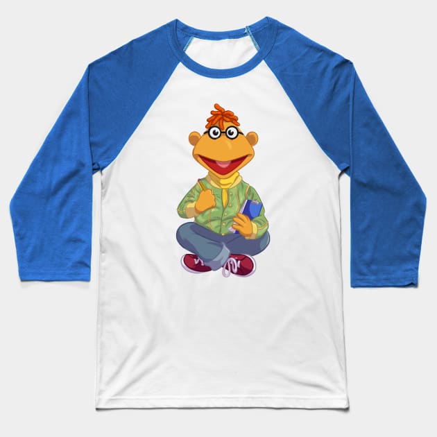 Scooter Baseball T-Shirt by jfeldmanart